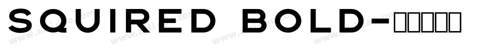 SquireD Bold字体转换